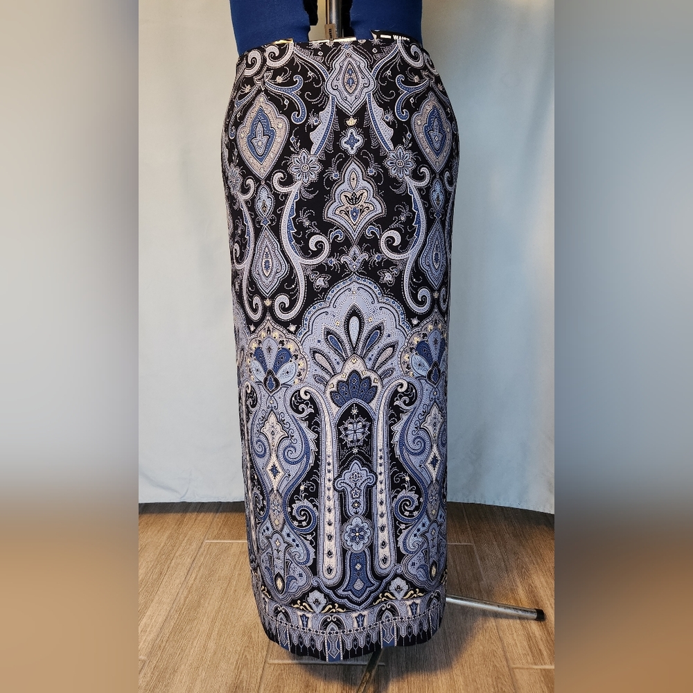 Talbots Pure Silk Paisley Skirt